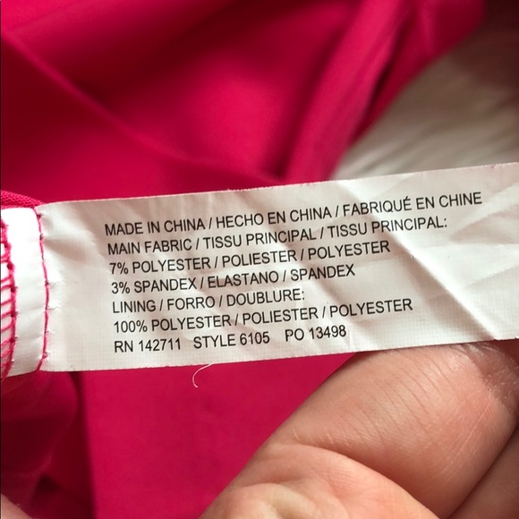 NWT Eloquii Cross Front Hot Pink Shift Dress - Picture 11 of 11